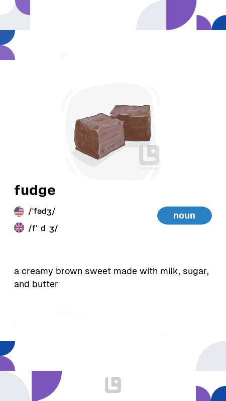 fudge verb .